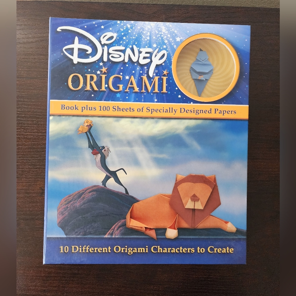Disney Origami 10 Different Characters To Create w/ 100 Sheets Of Designed Paper